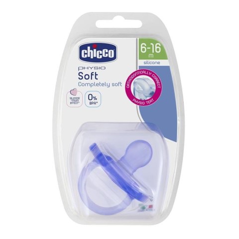 CHICCO 00002712310000 Smoczek PHYSIO SOFT silikon 6-16m+ 1 szt