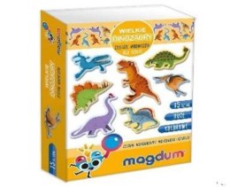 Magnesy dla dzieci Duże Dinozaury 15szt MV 6032-06