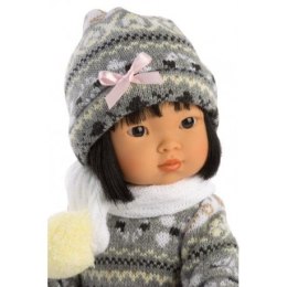 Hiszpańska lalka lu azjatka w czapce - 28cm LLORENS
