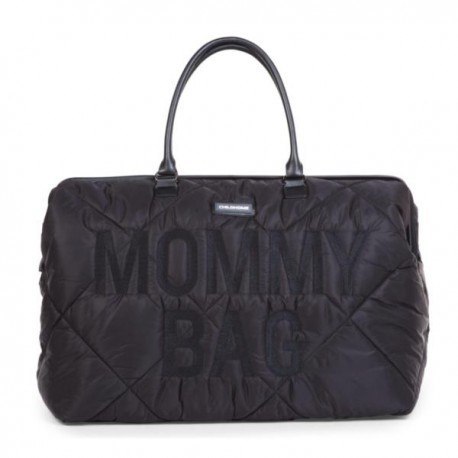 Childhome torba mommy bag pikowana czarna CHILDHOME