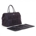 Childhome torba mommy bag pikowana czarna CHILDHOME