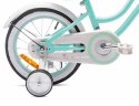 Rowerek dla dziewczynki 14 cali Heart bike - miętowy