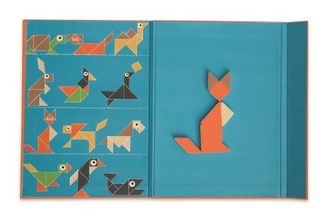 Scratch, magnetyczna układanka - kształty i kolory Tangram