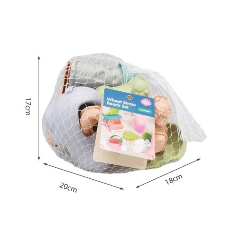 WOOPIE GREEN Zestaw do Piasku z Samochodzikiem 10 el. BIODEGRADOWALNY ORGANICZNY MATERIAŁ