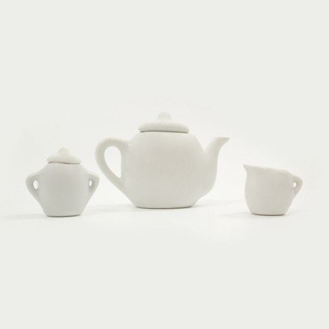 ZESTAW NACZYŃ CERAMICZNYCH DO MALOWANIA 29 X 26 CM