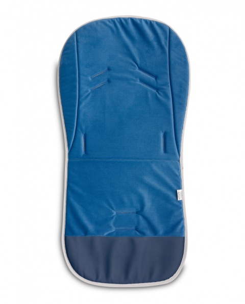 Sensillo Kolorowa Wkładka Velvet do wózka - Niebieski - Dinozaury 75x75