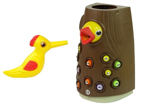 Gra Zręcznościowa Magnetyczna Złap Robaczka Nakarm Ptaszka Dzięcioł