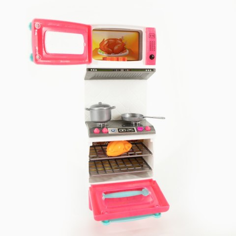 KUCHANKA DLA LALKI 30 CM. + AKCESORIA