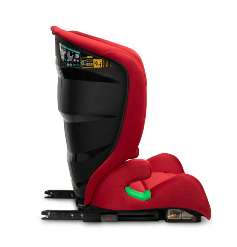 NIMBUS RED i-Size Caretero fotelik samochodowy dla starszaków 15-36kg rośnie z dzieckiem