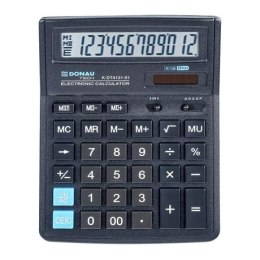 Kalkulator Donau Tech 12 cyfr funkcja pierwiastka 19x14,3x4cm czarny