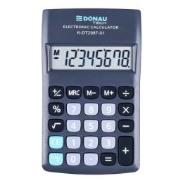 Kalkulator kieszonkowy Donau Tech 8 cyfr funkcja pierwiastka 11,6x6,8x1,8cm czarny