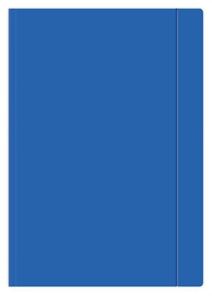 Teczka z gumką A4+ jednokol. niebieska INTERDRUK p10