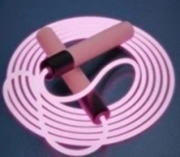 Skakanka LED świecąca różowa