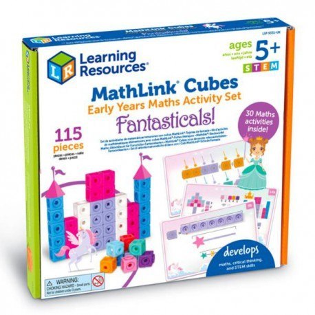 Klocki, kostki matematyczne, zestaw edukacyjny, mathlink cubes, LEARNING RESOURCES