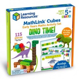 Klocki, kostki matematyczne, zestaw edukacyjny, mathlink cubes, czas LEARNING RESOURCES