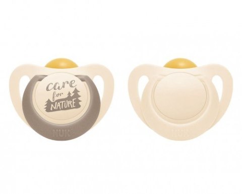 NUK 737877 Smoczek uspokajający lateksowy 18-36m FOR NATURE 2 szt pudełko