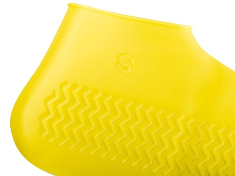 Nakładki przeciwdeszczowe na buty ochraniacze nieprzemakalne przeciwdeszczowe kalosze S żółte roz. 26-34