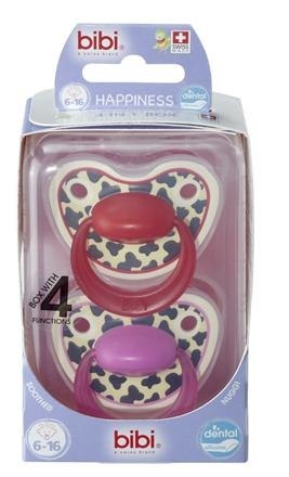 Bibi TIGER SWISS DUO Smoczek Ortodontyczny Silikonowy 114156 0m+ , 114157 6m+ , 114158 16m+