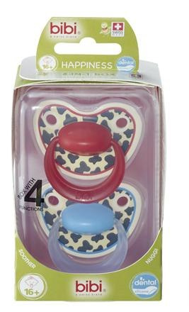 Bibi TIGER SWISS DUO Smoczek Ortodontyczny Silikonowy 114156 0m+ , 114157 6m+ , 114158 16m+