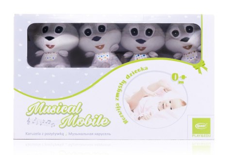 Karuzela pluszowa królik R08 4baby