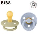 BIBS COLOUR 2-PACK KHAKI & DUSTY BLUE S Smoczek Uspokajający kauczuk Hevea