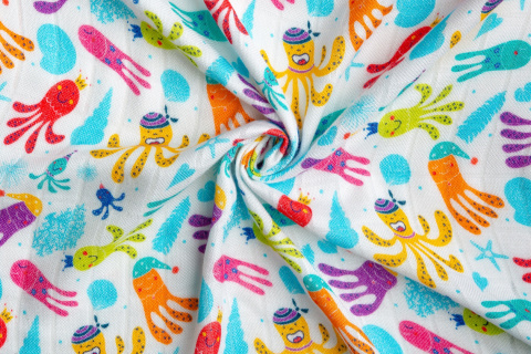 Komplet pieluch bambusowych Sensillo 30X35 75X75 - Ośmiornica