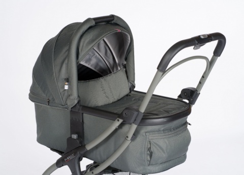 M2x MAST Swiss Design 2w1 wózek głęboko-spacerowy do 22 kg, waży tylko 7,5 kg - Volcanic Ash