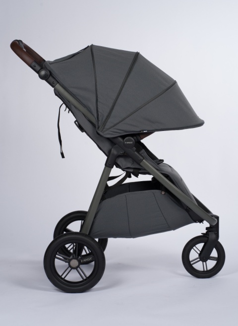 M3x MAST Swiss Design wózek spacerowy do 22 kg, waży tylko 9 kg - Volcanic Ash