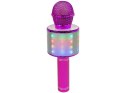 Mikrofon Bezprzewodowy USB Głośnik Nagrywanie Karaoke Model WS-858 Różowy