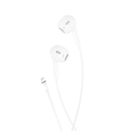 L-BRNO Słuchawki douszne przewodowe Lightning białe Bluetooth