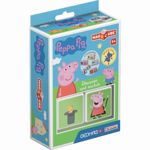 GEOMAG G047 Magicube Peppa Pig - Odkrywaj i łącz klocki magnetyczne 2 el.