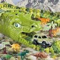 Ogromny Tor Dinozaurów Park Samochód Figurki
