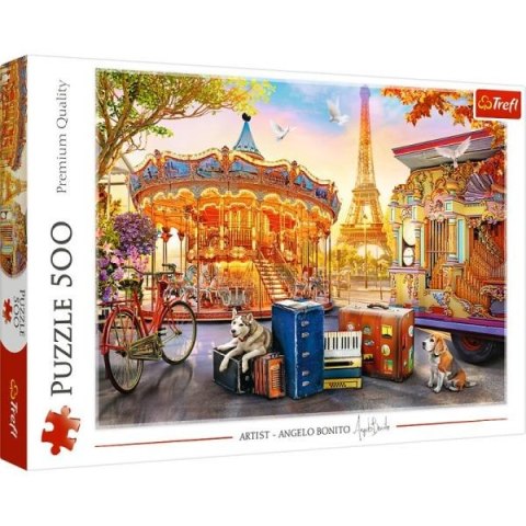 Puzzle 500el Wakacje w Paryżu 37426 Trefl