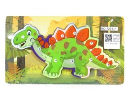 Puzzle drewniane 9el Dinozaur BPUZ7007