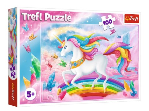 TREFL 16364 Puzzle 100 el. W kryształowym świecie jednorożców