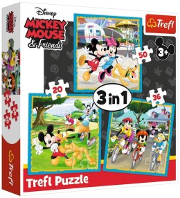 TREFL 34846 Puzzle 3w1 Myszka Miki z przyjaciółmi*
