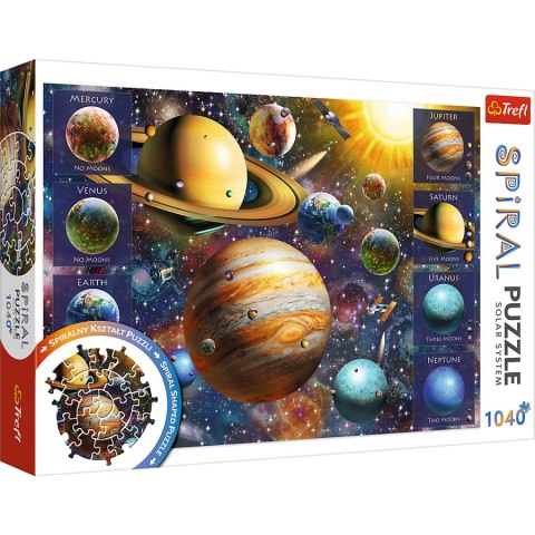 TREFL 40013 Puzzle 1040 el. Spiral Puzzle Układ Słoneczny