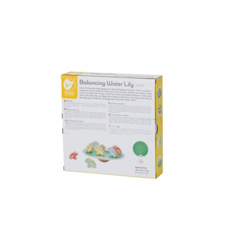 CLASSIC WORLD Drewniana Układanka Klocki Gra Balansująca Lilia Żabki 11 el.