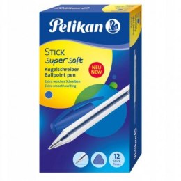 Długopis stick super soft pelikan niebieski - zestaw 50 sztuk HERLITZ