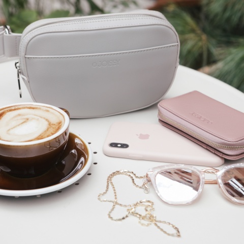 HOLLY JOISSY Nerka i saszetka 2w1 torebka dla Mamy - Blush Grey