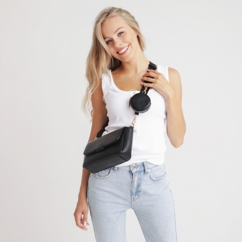 KENZA JOISSY Mała torebka crossbody na ramię dla Mamy - Black