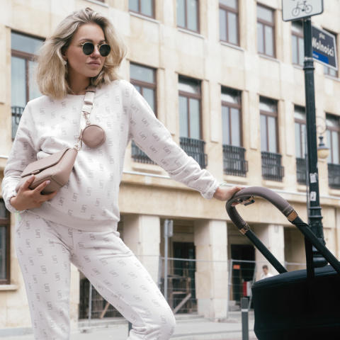 KENZA JOISSY Mała torebka crossbody na ramię dla Mamy - Blush Beige