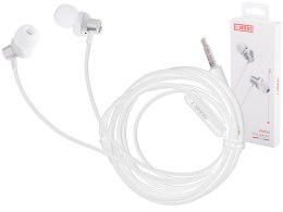 L-BRNO Słuchawki douszne przewodowe z mikrofonem typ c EP42 USB białe