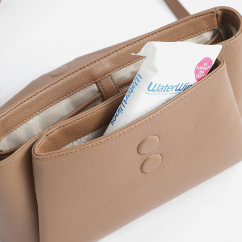 MIDI JOISSY Torebka crossbody i organizer do wózka 2w1 - Almond