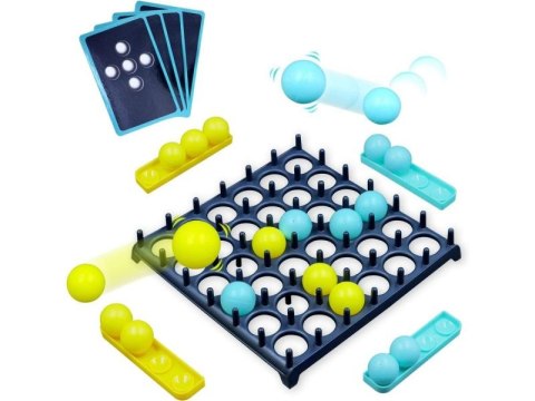Rodzinna Gra Zręcznościowa BOUNCE GAME, Układanka, Karty, Piłeczki