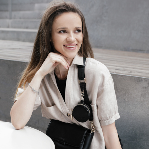 CONNECT IT JOISSY Opakowanie na smoczek i mini portfel - Black