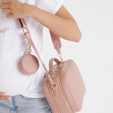 CONNECT IT JOISSY Opakowanie na smoczek i mini portfel - Chic Pink