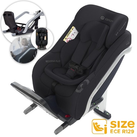 Concord Reverso iPlus i-Size od 0 do 4 lat 105cm 0-23kg fotelik dla dzieci mocowany tyłem do kierunku jazdy - Mars Gray