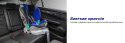 SK6000i SPARCO i-Size 40-135cm 9-25kg IsoFix obrotowy fotelik samochodowy - Niebieski