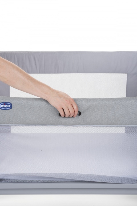 NEXT 2 ME FOREVER OUTLET Chicco Łóżeczko dostawne 0m+ Next2Me COOL GREY